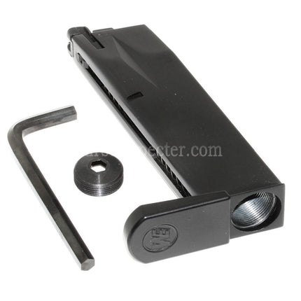 WE (WE-TECH) 26rd Co2 Magazine for AW MB Series / KJW / Tokyo Marui / WE 902 M9 M92 GBB Pistols Airsoft Black