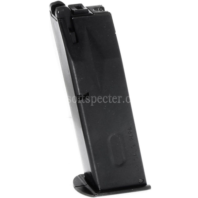Chargeur de gaz WE (WE-TECH) 26 billes avec corps en acier pour pistolets GBB AW MB Series / KJW / Tokyo Marui / WE 902 M9 M92 Airsoft Noir