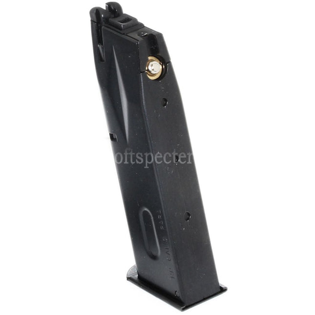 Chargeur de gaz WE (WE-TECH) 26 billes avec corps en acier pour pistolets GBB AW MB Series / KJW / Tokyo Marui / WE 902 M9 M92 Airsoft Noir