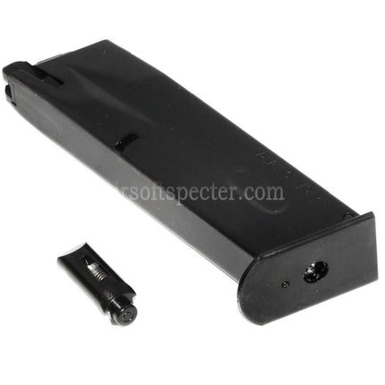 Chargeur de gaz WE (WE-TECH) 26 billes avec corps en acier pour pistolets GBB AW MB Series / KJW / Tokyo Marui / WE 902 M9 M92 Airsoft Noir
