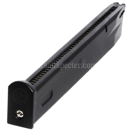 WE (WE-TECH) 50rd Extended Long Gas Magazine for AW MB Series / KJW / Tokyo Marui / WE M9 M92 GBB Pistols Airsoft Black