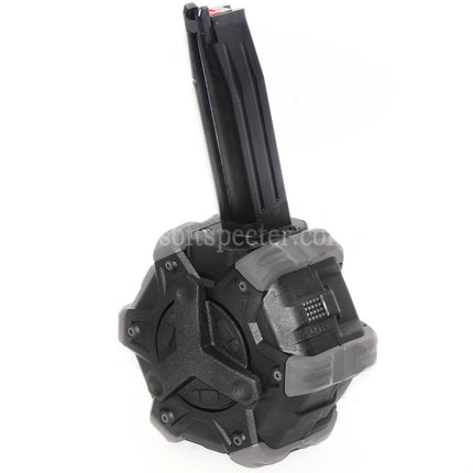 Armorer Works AW Custom 350rd Gas Adaptive Drum Magazine for Hi-Capa GBB Pistols Airsoft