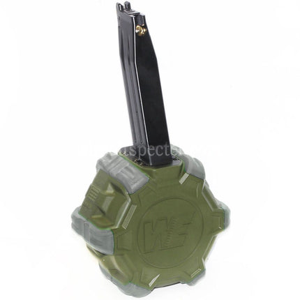 WE (WE-TECH) 350rd Gas Drum Magazine for Hi-Capa GBB Pistols Airsoft