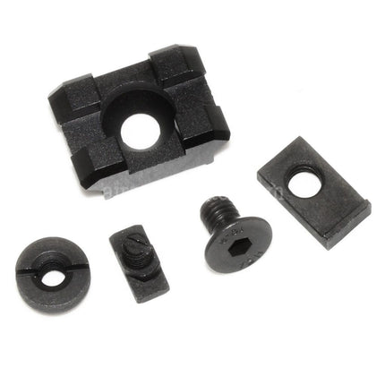 Section de rail 5KU B-2M 1 fente 20 mm avec vis pour systèmes de montage M-LOK
