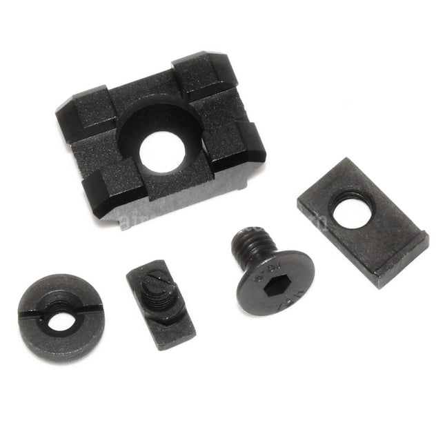Section de rail 5KU B-2M 1 fente 20 mm avec vis pour systèmes de montage M-LOK