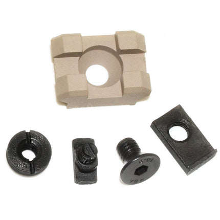 Section de rail 5KU B-2M 1 fente 20 mm avec vis pour systèmes de montage M-LOK