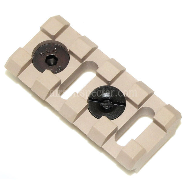 5KU B-2 Rail Picatinny 4 slots 20mm avec vis pour systèmes de fixation M-LOK