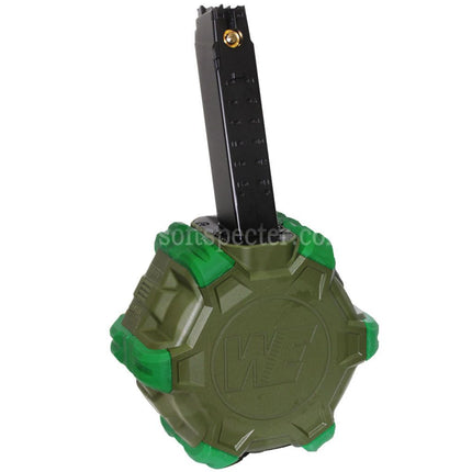 WE (WE-TECH) 350rd Gas Drum Magazine for WE PCC Type 888 888C RARS R5C M4 M16 Series GBB Rifles Airsoft