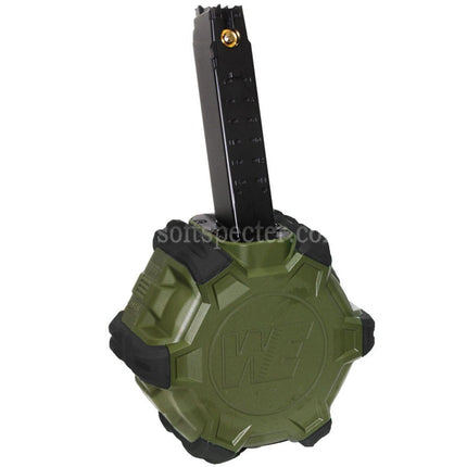 WE (WE-TECH) 350rd Gas Drum Magazine for WE PCC Type 888 888C RARS R5C M4 M16 Series GBB Rifles Airsoft