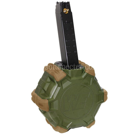 WE (WE-TECH) 350rd Gas Drum Magazine for WE PCC Type 888 888C RARS R5C M4 M16 Series GBB Rifles Airsoft