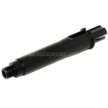 CYMA 4.5 Aluminium Short Outer Barrel Conjunction Tube -14mm CCW Counter-Clockwise Thread for M4 M16 AEG Rifles Airsoft Black