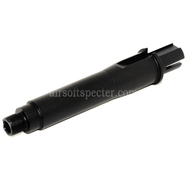 CYMA 4.5 Aluminium Short Outer Barrel Conjunction Tube -14mm CCW Counter-Clockwise Thread for M4 M16 AEG Rifles Airsoft Black
