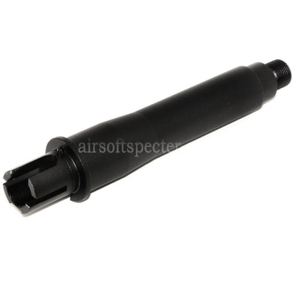 CYMA 4.5 Aluminium Short Outer Barrel Conjunction Tube -14mm CCW Counter-Clockwise Thread for M4 M16 AEG Rifles Airsoft Black