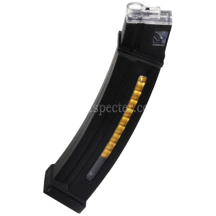 Chargeur Mid-Cap 130 billes CYMA pour répliques AEG Airsoft MP5 de marques Classic Army / CYMA / G&P / Golden Eagle / JG / SRC / Tokyo Marui, couleur noire