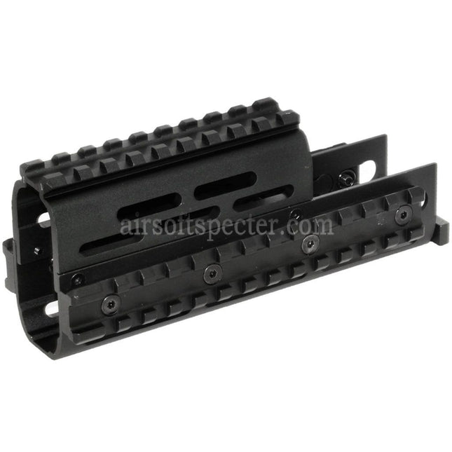 CYMA 155mm Aluminum Upper Lower RIS Handguard Rail System For D-Boys G&P Classic Army E&C AY CYMA AK Series AEG Rifles Airsoft Black