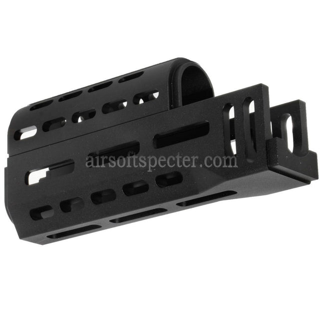 CYMA 155mm CNC Aluminum Upper Lower M-LOK Handguard Type-A For E&L CYMA Tokyo Marui AK47 Series AEG Rifles Airsoft Black