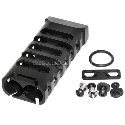 5KU CNC Aluminum KeyMod M-LOK Ultralight Vertical Grip Type-2 Black