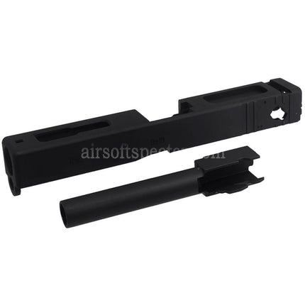 E&C Metal Slide Barrel Set For E&C G18C GBB Pistols Airsoft Black