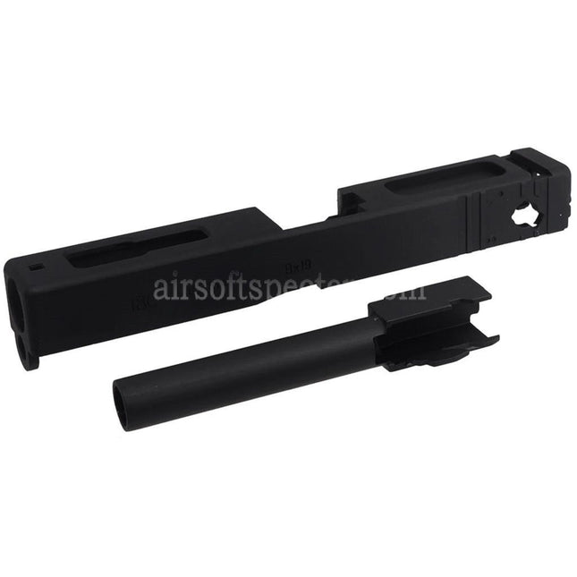 E&C Metal Slide Barrel Set For E&C G18C GBB Pistols Airsoft Black
