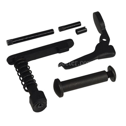 E&C MUR Style Upper Lower Metal Body Receiver with 20mm Top Rail For E&C Tokyo Marui QD V2 Gearbox M4 M16 Series AEG Rifles Airsoft Black