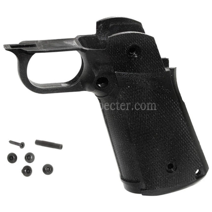 Poignée en polymère KF Airsoft pour pistolets GBB KJ Works AW WE-TECH Tokyo Marui Hi-Capa Series Noir