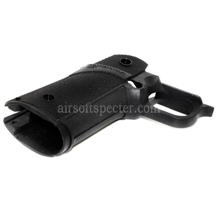 Poignée en polymère KF Airsoft pour pistolets GBB KJ Works AW WE-TECH Tokyo Marui Hi-Capa Series Noir