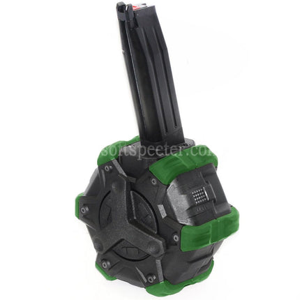 Armorer Works AW Custom 350rd Gas Adaptive Drum Magazine for Hi-Capa GBB Pistols Airsoft