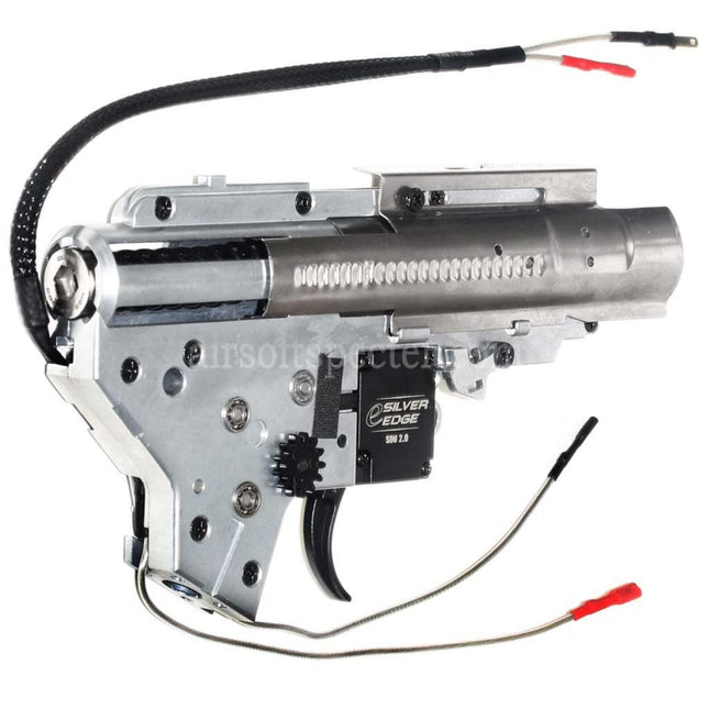 APS SDU 2.0 e-Silver Edge Version 2 V2 Gearbox QD Quick Change Spring System For M4 M16 Series AEG Rifles Airsoft Rear Wired