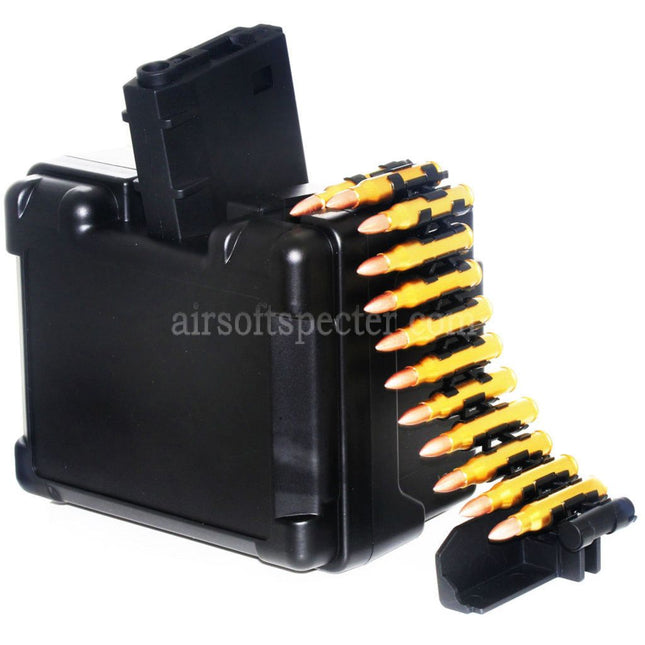 Golden Eagle 2600rd Electric Drum Magazine For Golden Eagle FightLite MCR LMG M4 Series AEG Rifles Airsoft Black