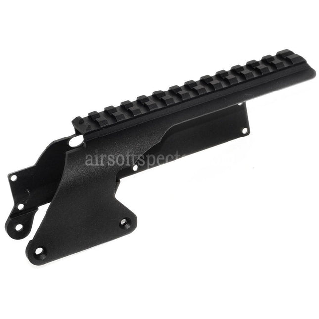 Golden Eagle Top Rail Mount For Golden Eagle Tokyo Marui M870 Gas Pump Action Shotgun Airsoft Black