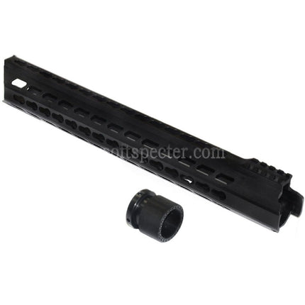 Golden Eagle 390mm Aluminum Free Float Keymod RAS Handguard Rail System For Golden Eagle 3202 M200 Sniper Rifles Airsoft Black