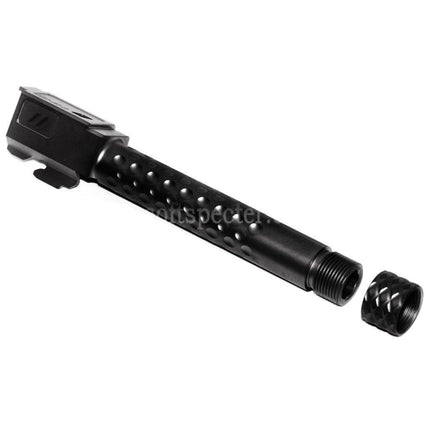 Canon externe sous licence PTS ZEV et canon interne Laylax Nine Ball 6.00 mm pour pistolets Airsoft GBB ISSC M22 EMG SAI BLU Lonewolf ZEV G&P P80 AW WE Tokyo Marui série G17