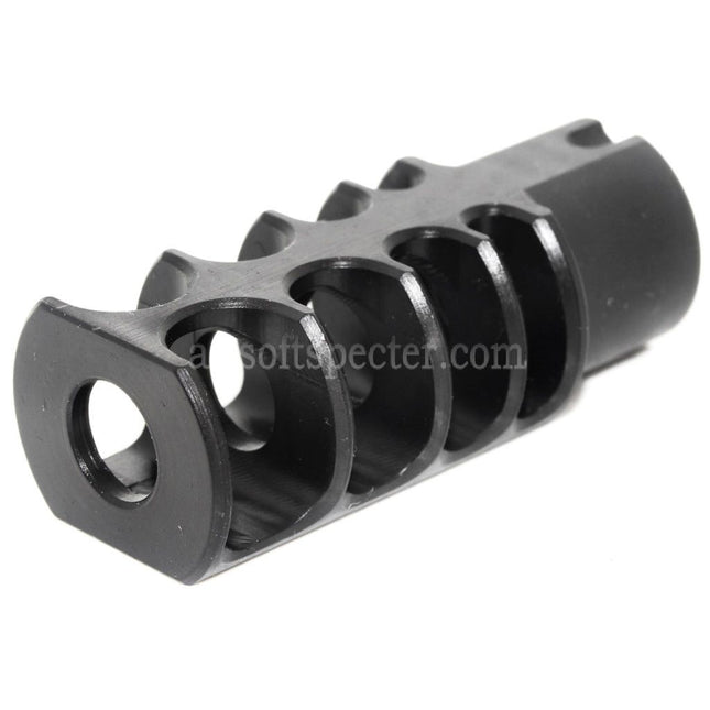 5KU 53mm RRD-4C Slim Muzzle Brake Flash Hider For -14mm CCW Counter-Clockwise Thread Barrel Rifles Airsoft Black