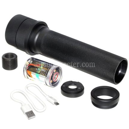 5KU PBS-1 Silencer Suppressor with Spitfire Tracer For -14mm CCW Counter-Clockwise Thread Barrel AK Series Rifles Airsoft