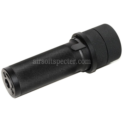5KU PBS-1 Mini Silencer Suppressor with Spitfire Tracer For -14mm CCW Counter-Clockwise Thread Barrel AK Series Rifles Airsoft Black