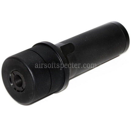 5KU PBS-1 Mini Silencer Suppressor with Spitfire Tracer For -14mm CCW Counter-Clockwise Thread Barrel AK Series Rifles Airsoft Black