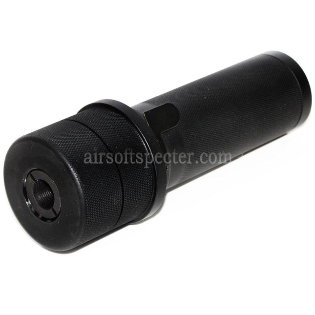 5KU PBS-1 Mini Silencer Suppressor with Spitfire Tracer For -14mm CCW Counter-Clockwise Thread Barrel AK Series Rifles Airsoft Black
