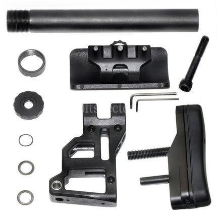 Crosse tactique SPR CYMA pour fusil de sniper airsoft série CYMA CM708 / fusils airsoft Tokyo Marui M4 AEG, noir