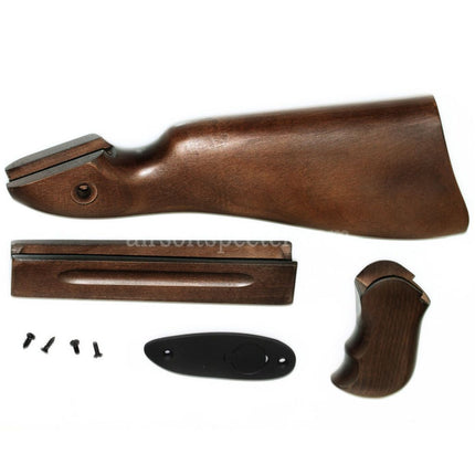 Kit de conversion King Arms en bois véritable pour fusils Airsoft King Arms Thompson M1A1 Series AEG