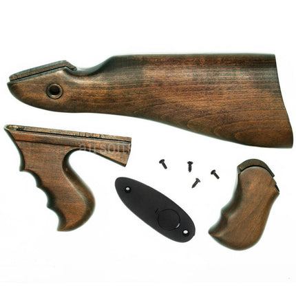 King Arms Real Wood Conversion Kit For King Arms Thompson M1928 Chicago Series AEG Rifles Airsoft