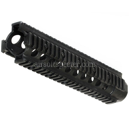 CYMA 10.5 Inches 265mm Aluminum Upper Cut RAS Handguard Rail System for CYMA G&P VFC King Arms Tokyo Marui M4 AEG GBB Rifles Airsoft Black
