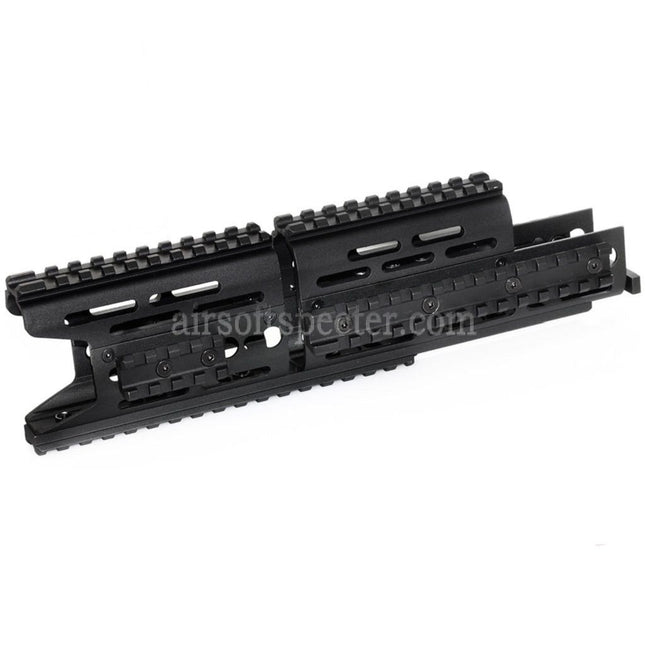 CYMA 276mm Aluminum AK Modular KeyMod RIS Handguard Rail System for CYMA E&L Tokyo Marui AK Series AEG Rifles Airsoft Black