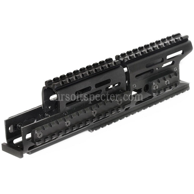 CYMA 276mm Aluminum AK Modular KeyMod RIS Handguard Rail System for CYMA E&L Tokyo Marui AK Series AEG Rifles Airsoft Black