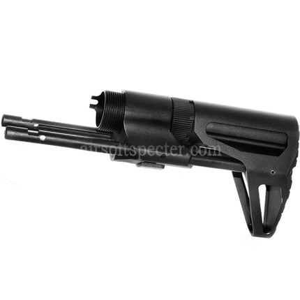 Crosse rétractable 5KU PDW pour fusils GBB Airsoft GHK VFC WE (WE-TECH) WA M4 Series Noire