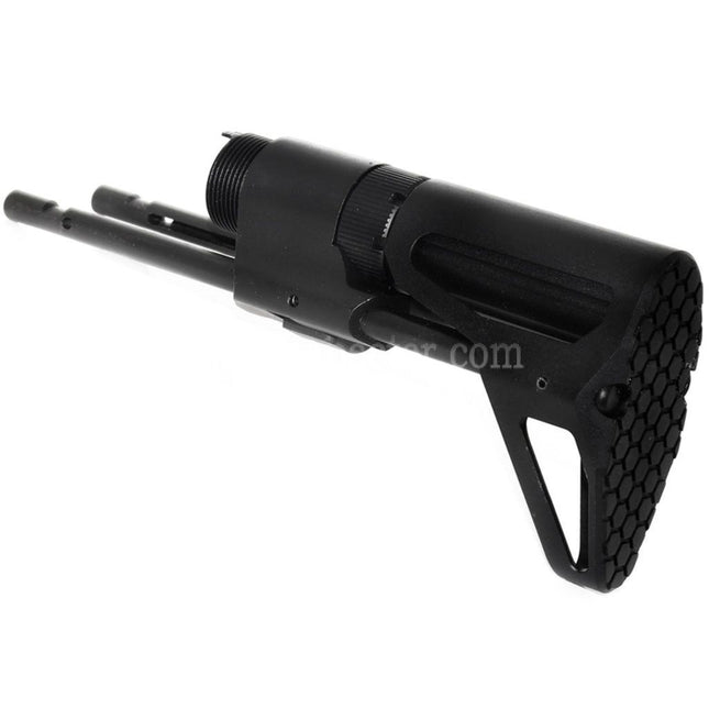 5KU PDW Retractable Sliding Stock for GHK VFC WE (WE-TECH) WA M4 Series GBB Rifles Airsoft Black