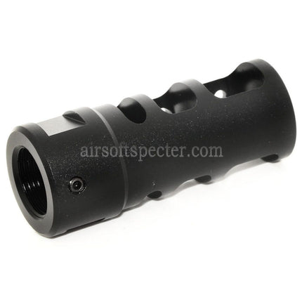 AIRSOFT SPECTER 53mm R2 556 Style Metal Muzzle Brake Flash Hider For -14mm CCW Counter-Clockwise Thread Barrel Rifles