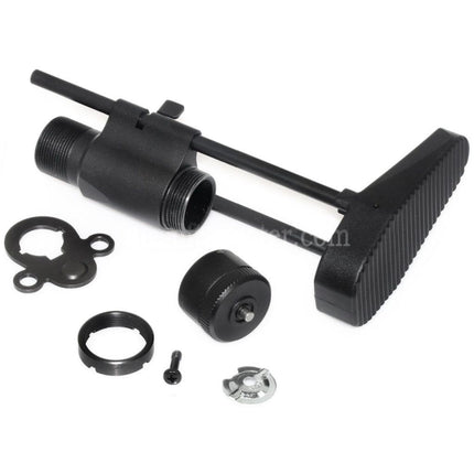 AIRSOFT SPECTER 6-Position PDW Retractable Sliding Stock for Tokyo Marui M4 Series AEG Rifles Black