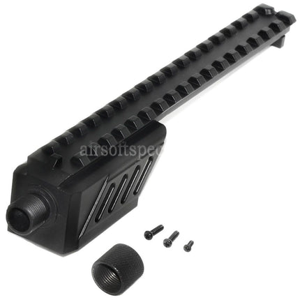 CYMA 187mm Barrel Extension Attachment Rail Mount For CYMA CM127 G18C AEP AEG Pistols Airsoft