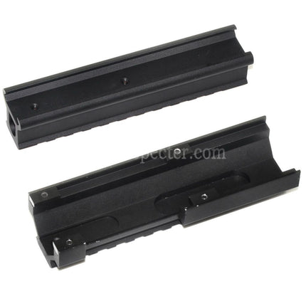 CYMA 130mm High Low 20mm Rail Scope Mount Set for CYMA Tokyo Marui VFC MP5 Series GBB AEG Rifles Airsoft Black