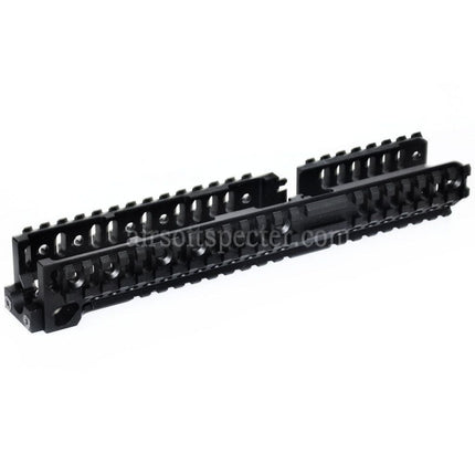 5KU CNC 254mm B30 Style Long Lower Handguard Rail System For CYMA AKM AK74 AK102 AK104 AK105 AK Series AEG Rifles Airsoft Black